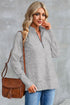 Dropped Shoulder Sweatshirt | Half Zip Sweatshirt | KoKo Kristin