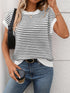 Short Sleeve Knit Top | Cable Knit Top | KoKo Kristin